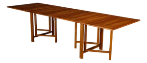 Attributed to Bruno Mathsson Attributed 'Maria' Drop-Leaf Folding Table in Walnut, Sweden, C 1950s