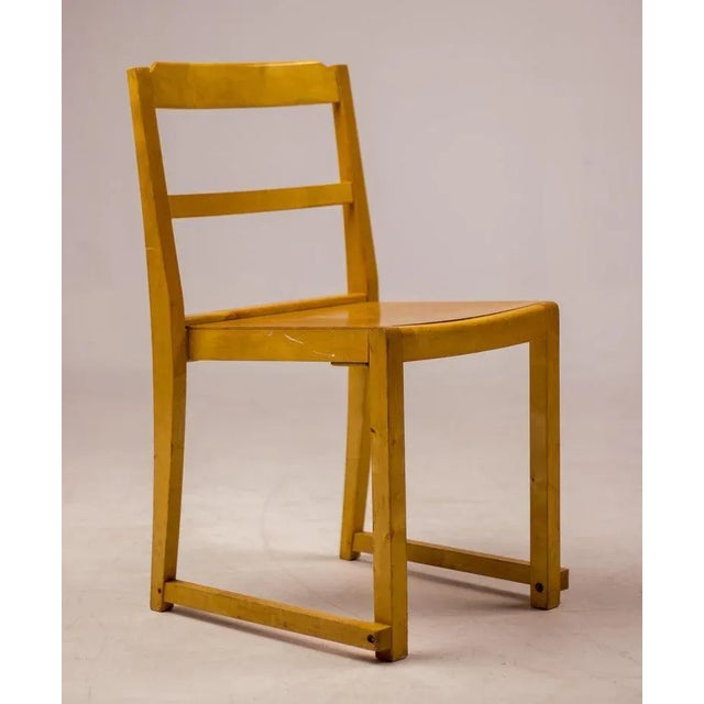 Wood Orchestra Chairs by Sven Markelius, 1930s, Set of 7 For Sale - Image 7 of 13