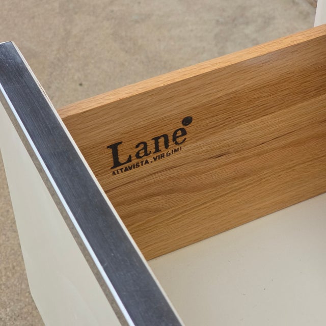 1980s 1980s Lane Post Modern Dresser With Chrome Accents For Sale - Image 5 of 7