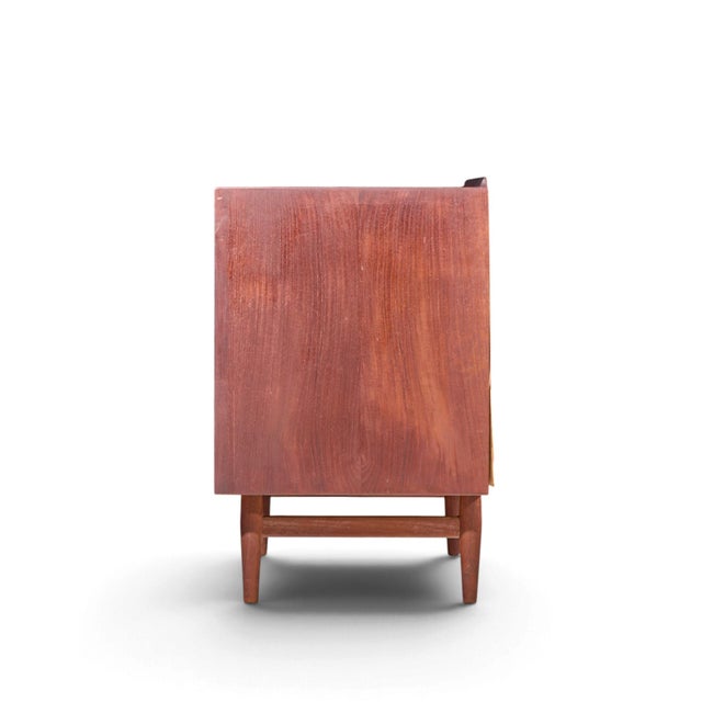 Mid 20th Century Arne Vodder for Sibast Mid Century Danish Teak Tambour Door Cabinet Credenza For Sale - Image 5 of 8
