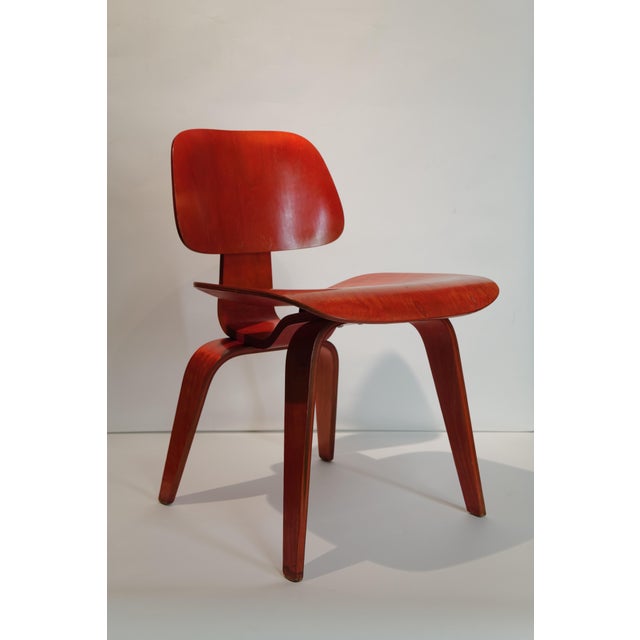 Mid 20th Century Red Eames DCW For Sale In Oklahoma City - Image 6 of 15