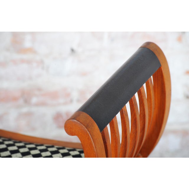 Art Deco Stool in Beech, France, 1920s For Sale - Image 3 of 13