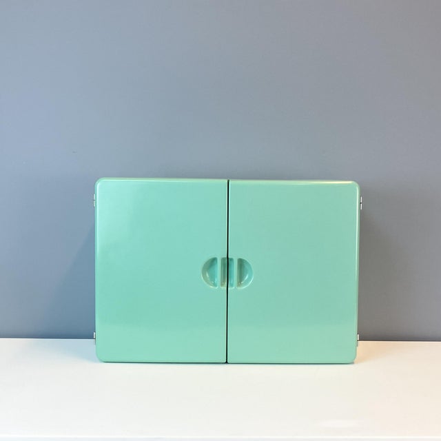 Turquoise Bathroom Cabinet from Prodotti CM Torino, 1960s For Sale - Image 8 of 8