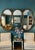 1970s Vintage Oval Ornate Triple Hollywood Regency Triptych Glamour Wall Mirror For Sale - Image 5 of 10
