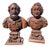 Carved Reliquary Busts, 17th Century, Walnut, Set of 2 For Sale