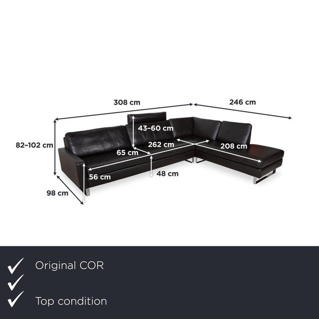 Bring a true piece of design history into your home with this COR Conseta corner sofa. Designed by Friedrich-Wilhelm...