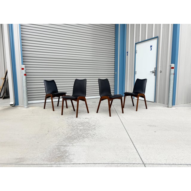 Wood 1960s Mid-Century Modern Walnut Dining Chairs by Chet Beardsley For Sale - Image 7 of 13