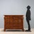 Baroque Lombard chest of drawers, in walnut and walnut burl, with maple trim. The front features four drawers, uprights...