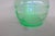 Glass Depression Era Large Green Uranium Glass Vase Ribbed Style With Flared Rim 4868b For Sale - Image 7 of 11