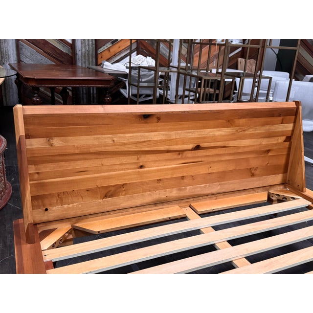 Wood Queen Size Scandinavian Designs Bolig Bed Frame For Sale - Image 7 of 12