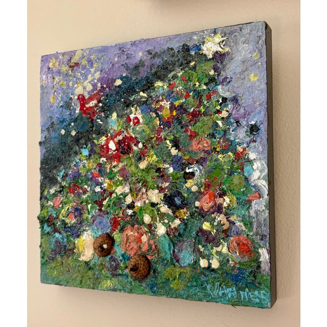 Abstract "Holiday Tree", Abstract Art, Original Oil Painting, by Van Ness For Sale - Image 3 of 3