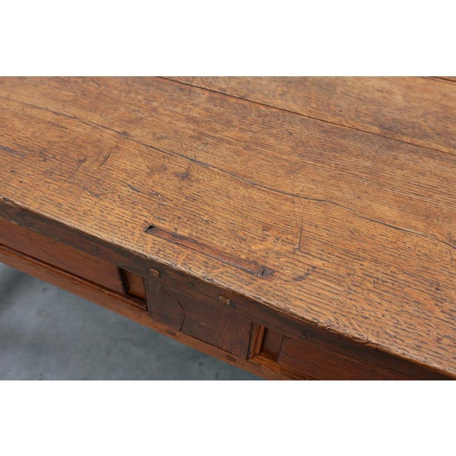 Antique Rustic Oak Dinner Table, France, 1800s For Sale - Image 18 of 18