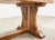 French Provincial Oak Country Farmhouse Trestle Dining Table For Sale - Image 12 of 18