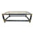 Theodore Alexander Faux Horn Brass and Glass Coffee Table For Sale