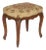 1900 - 1909 French Stool in Natural Wood With Needle Point Tapestry For Sale