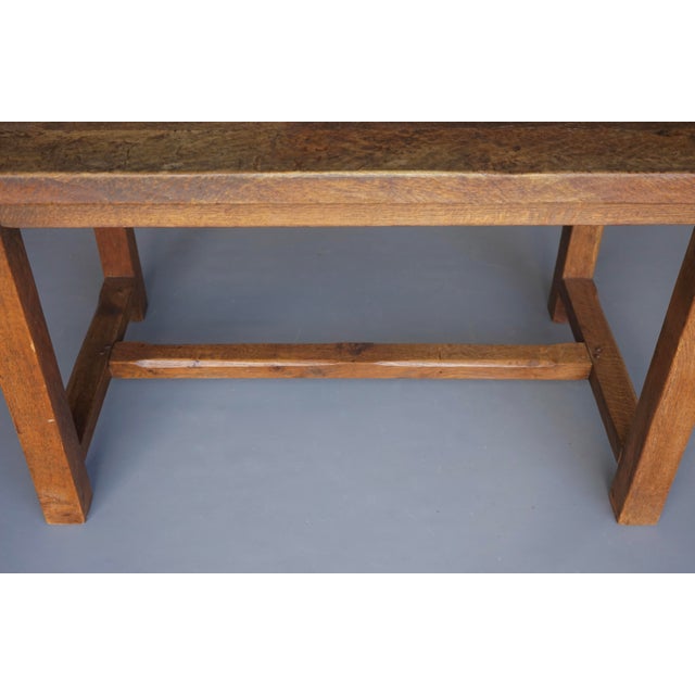 Brutalist Oak Dining Set from De Puydt, 1970s, Set of 5 For Sale - Image 6 of 18