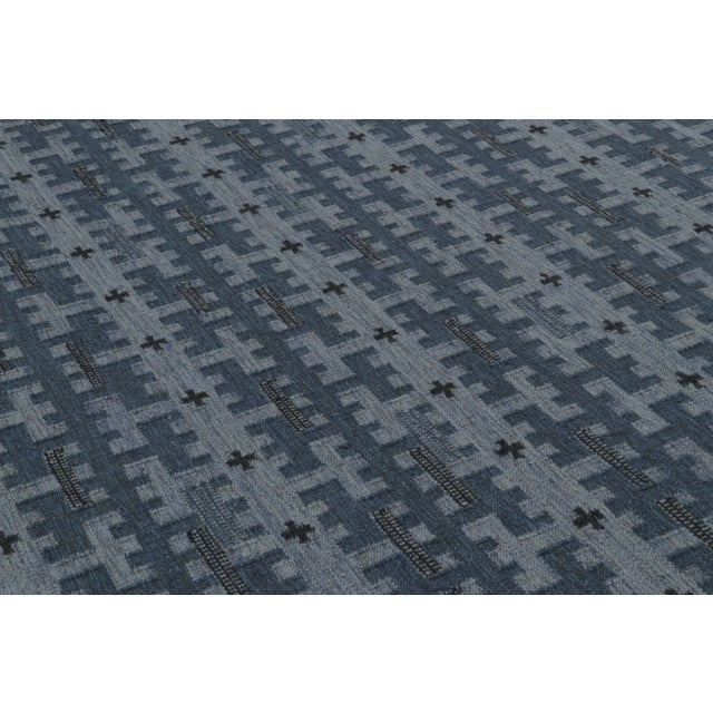 Contemporary Scandinavian Style Geometric Wool Rug by Rug & Kilim, India For Sale In New York - Image 6 of 10