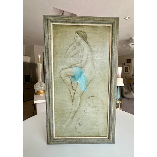 Mid 20th Century Betty Jo Frost (1930-2011) Oil Painting Female Nude, Framed For Sale - Image 5 of 17