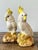 Vintage Glazed Ceramic Cockatoos - A Pair For Sale - Image 9 of 12