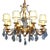 Mazarin Chandelier in Gilded Bronze and Crystal, 1940s For Sale