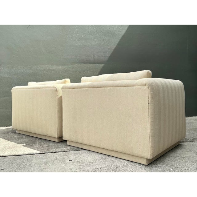 Vintage Monumental Lounge Chairs After Charles Pfister for Knoll For Sale - Image 9 of 12