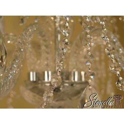1950s Stunning Traditional 12 Arm 2 Tiered Crystal Prism Chandelier For Sale - Image 5 of 9