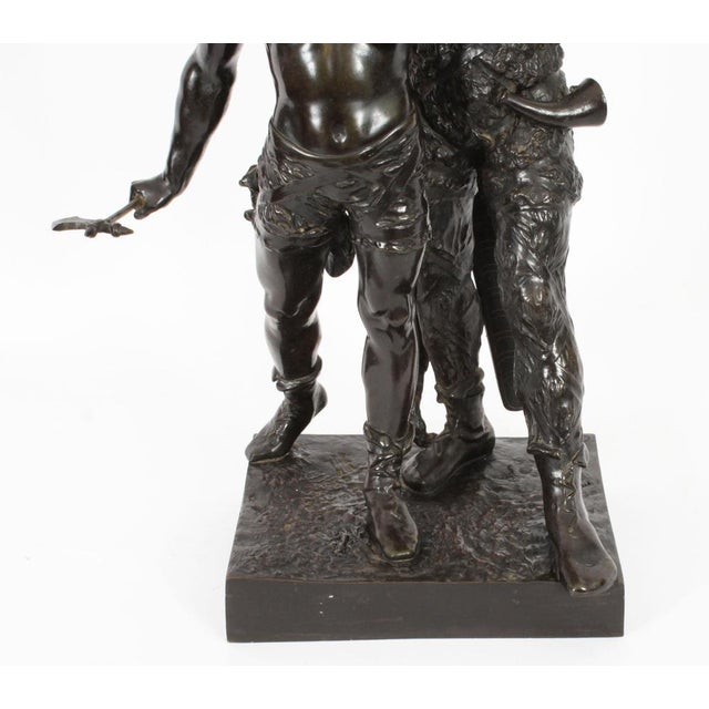 Emile Laporte, Vercingetorix with His Son, 19th Century, Bronze For Sale - Image 6 of 18
