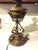 1900 - 1909 19th Century Art Nouveau Brass Converted Oil Lamp From Messengers For Sale - Image 5 of 17
