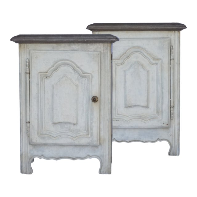 French Provincial Handmade Oak Nightstands For Sale