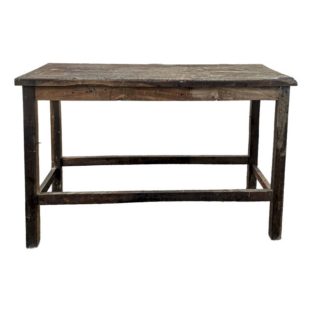 Antique Italian Rustic Country Table in Oak, 1900s For Sale