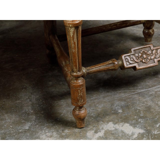 Set of Six French 19th Century Dining Room Chairs with Carved Guilloches Friezes For Sale - Image 9 of 12