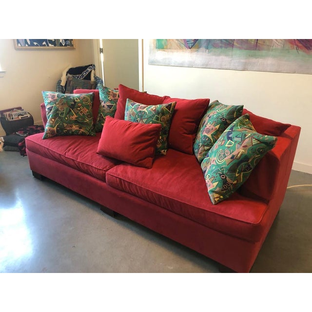 Hickory Chair Transitional Brick Red Sectional Couch Chairish