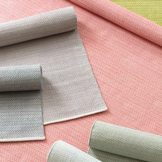 Dash & Albert Dash & Albert by Annie Selke Herringbone Dove Grey Woven Cotton Rug, 9' 6" x 13' 6" For Sale - Image 4 of 6