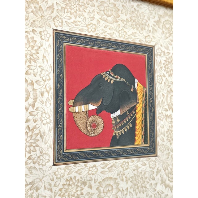 Late 20th Century Set of 5 Mogul Paintings For Sale - Image 4 of 14