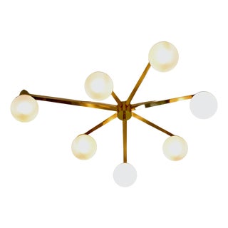 Stella Sette Lune Chandelier by Angelo Lelii for Arredoluce, Italy, 1960s For Sale