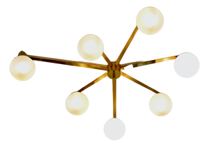 Stella Sette Lune Chandelier by Angelo Lelii for Arredoluce, Italy, 1960s