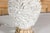 White Mid 20th Century Italian White Pottery Table Lamp on Lucite Base For Sale - Image 8 of 12