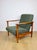 GFM-142 Chair in Olive Fleshy Bouclé attributed to Edmund Homa, 1970s For Sale - Image 10 of 12