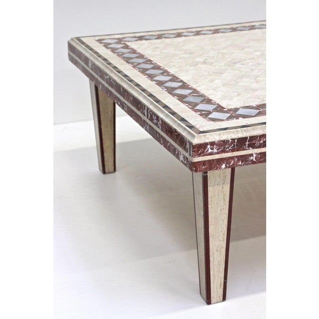 Italian Travertine Stone Coffee Table, 1980s For Sale - Image 3 of 18