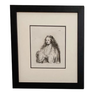 Late 18th Century Rembrandt Etching #33, by Francesco Novelli For Sale