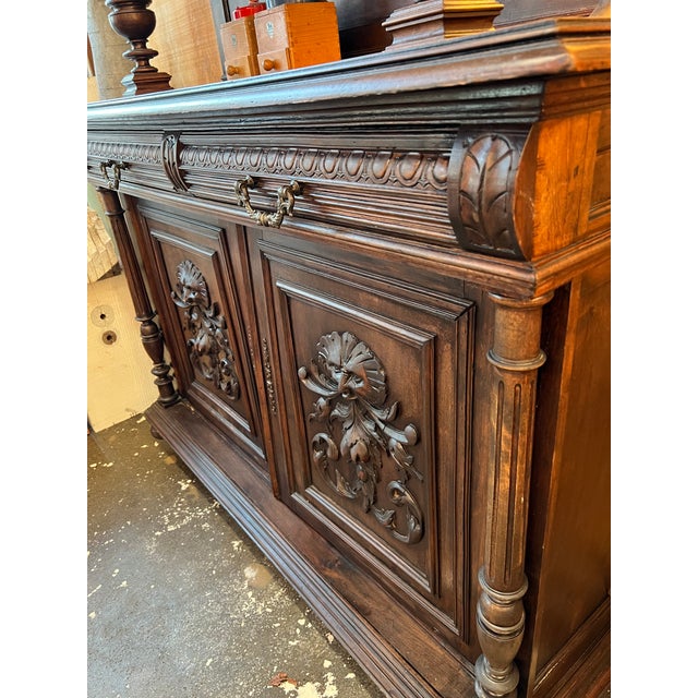 European Carved Wood Hutch or Cabinet For Sale In San Francisco - Image 6 of 8