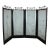2000s Chinese Style Hand-Painted Bamboo Border Four Panels Screens For Sale