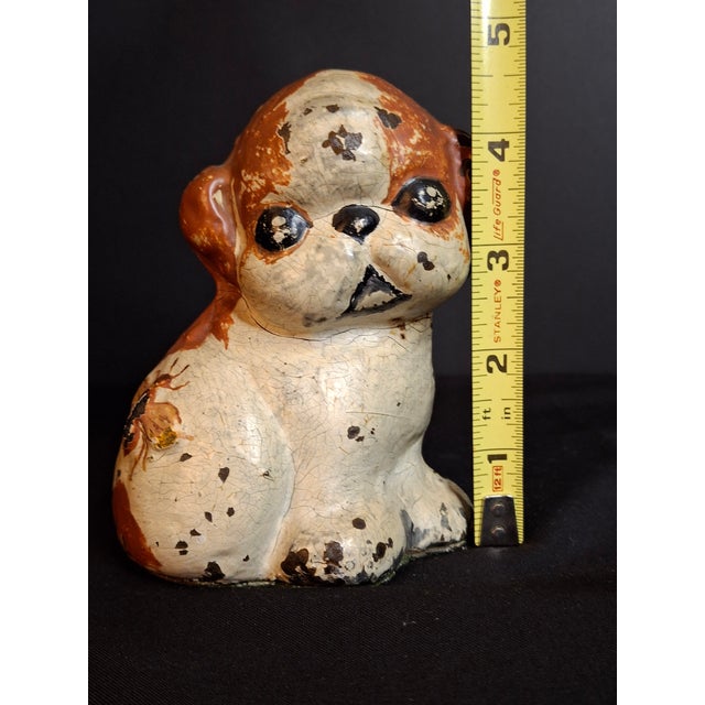Antique Style Cast Iron Puppo Dog Doorstop Bee on Hip Grace Drayton Style 1920s-30s For Sale - Image 16 of 17