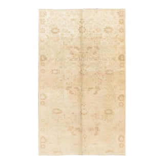 Vintage Oushak Turkish Area Rug 5'5 X 9' For Sale