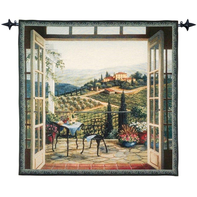 This beautiful tapestry is woven on a jacquard loom by skilled weavers, keeping alive the centuries old tradition of...