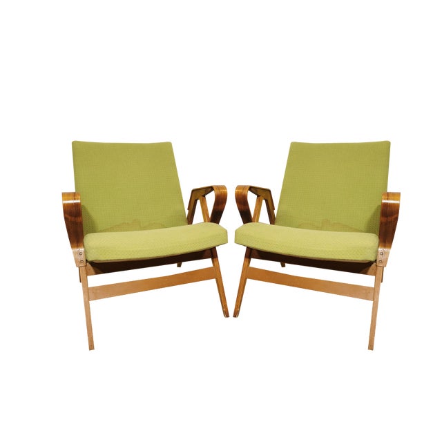 Set of Tatra Armchairs by Fantisek Points For Sale