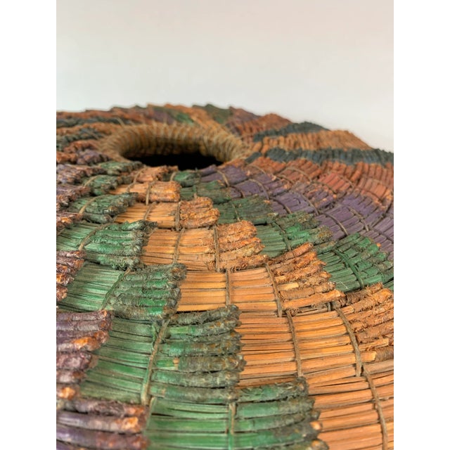 Mid-Century African Woven Basket For Sale In Chicago - Image 6 of 9