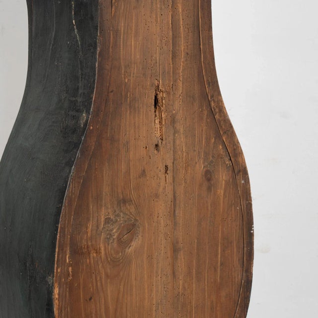 19th Century Original Blue Painted Swedish Mora Grandfather Clock For Sale - Image 10 of 11