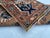 Traditional Kazak Style Handmade Wool Runner Rug in Terracotta and Blue For Sale - Image 3 of 9