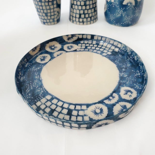 Ceramic Vases & Tray Jamie Young For Sale - Image 7 of 8